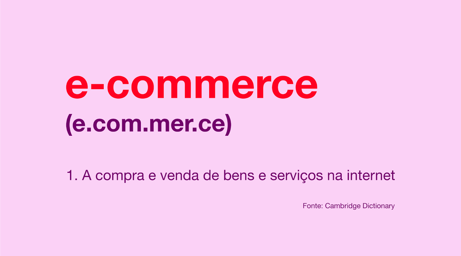 e-commerce - definição